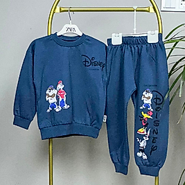 Bugs Bunny ve Tazmanya Canavarı Baskılı Petrol Mavisi İkili Takım Erkek