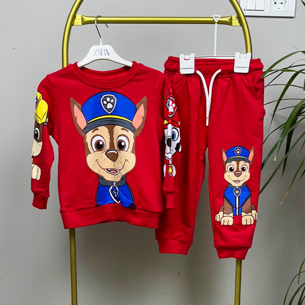 Paw Patrol Kırmızı Erkek Çocuk Eşofman Takım