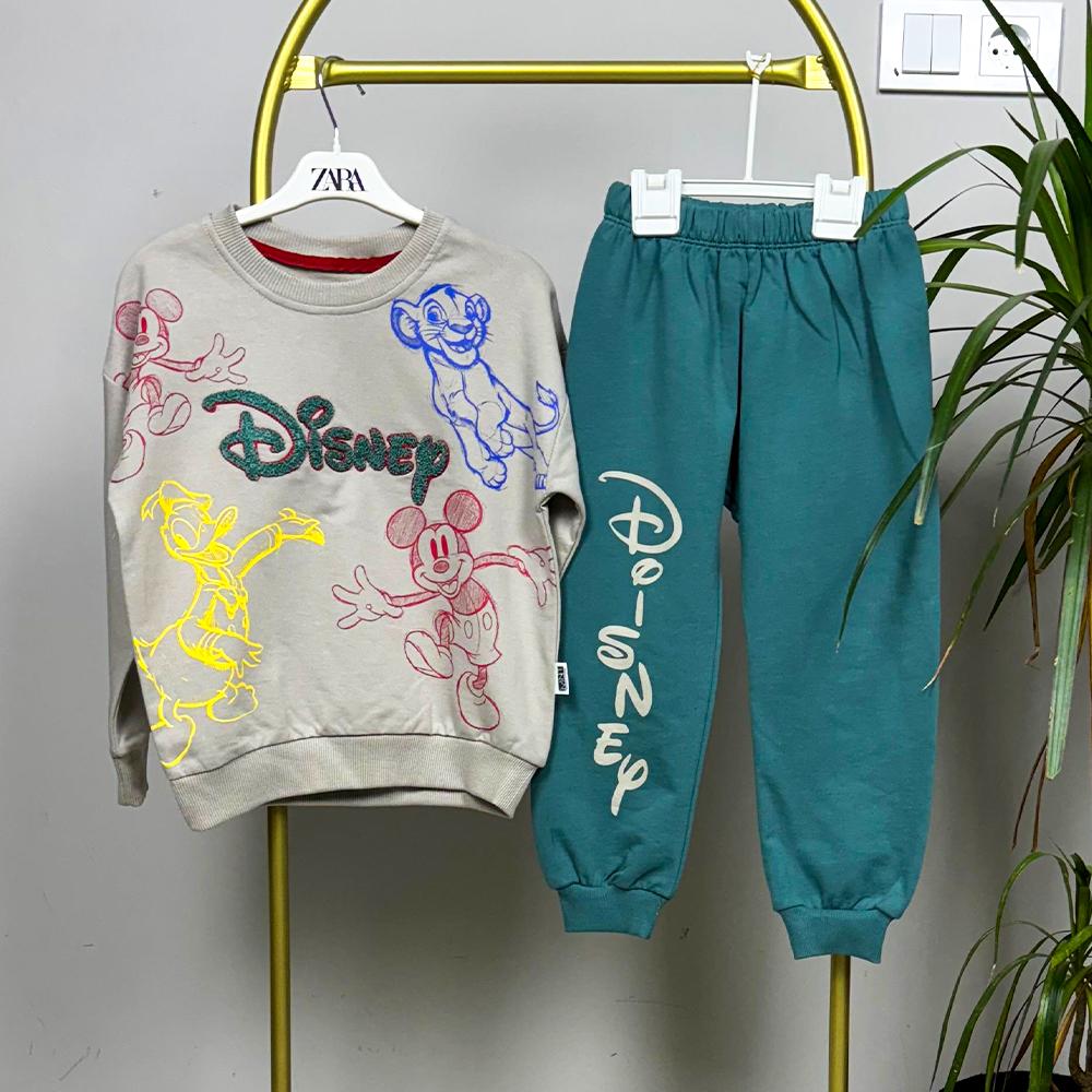 Sevimli Hayvanlar Nakışlı Erkek Çocuk İkili Takım