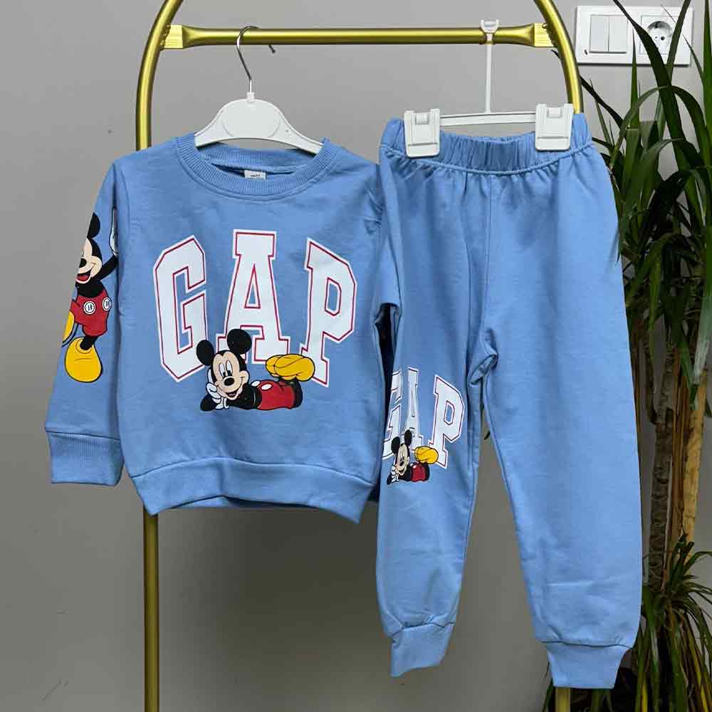 Sevimli Fare Mavi Erkek Çocuk ikili Takım