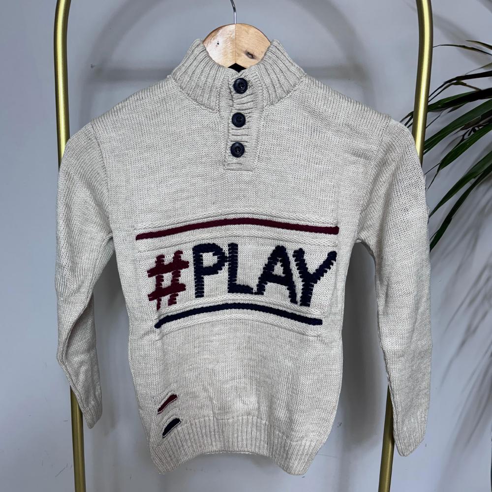 Uzun Kollu Triko Erkek Çocuk Kazak