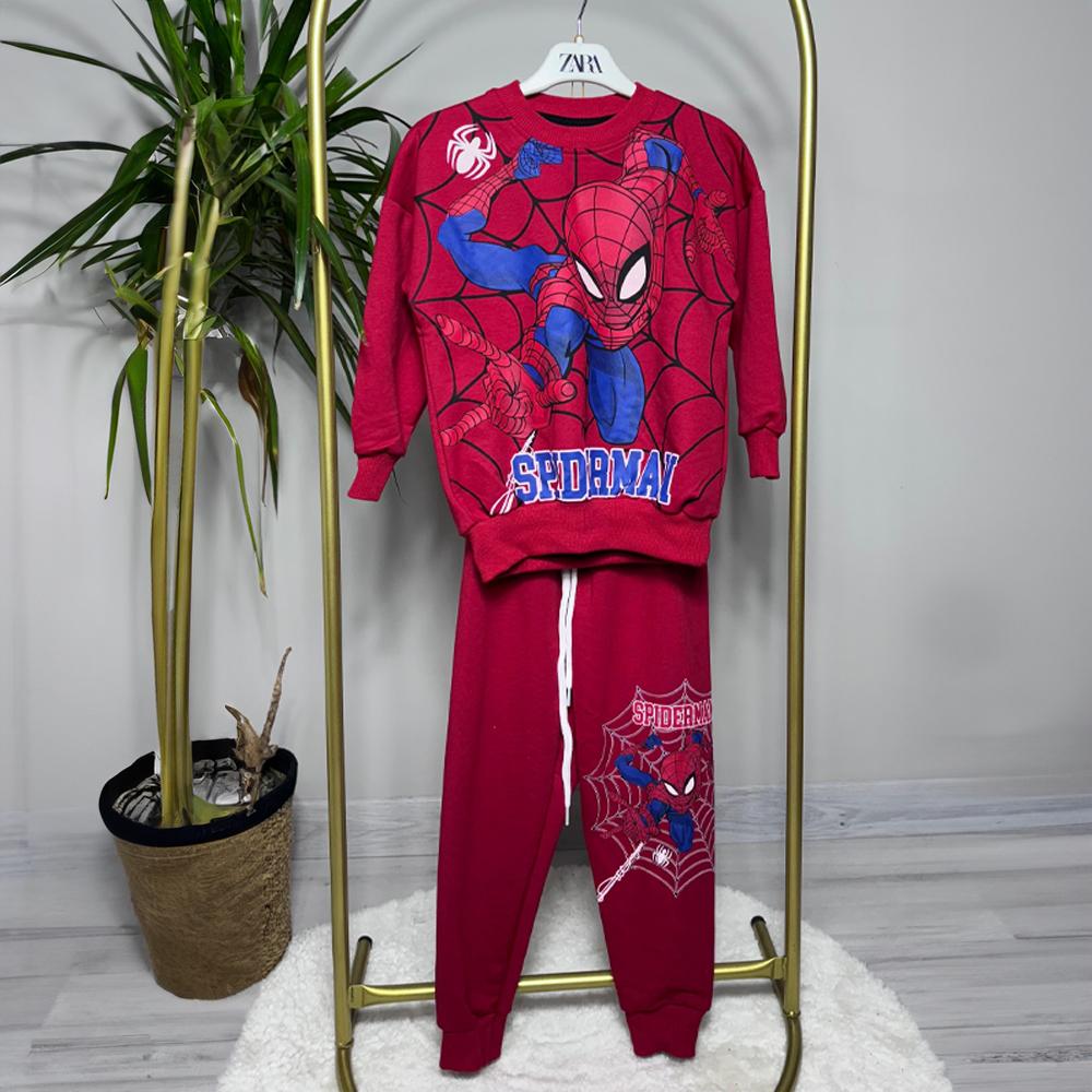 Örümcek Adam Baskılı Erkek Çocuk Eşofman Takımı