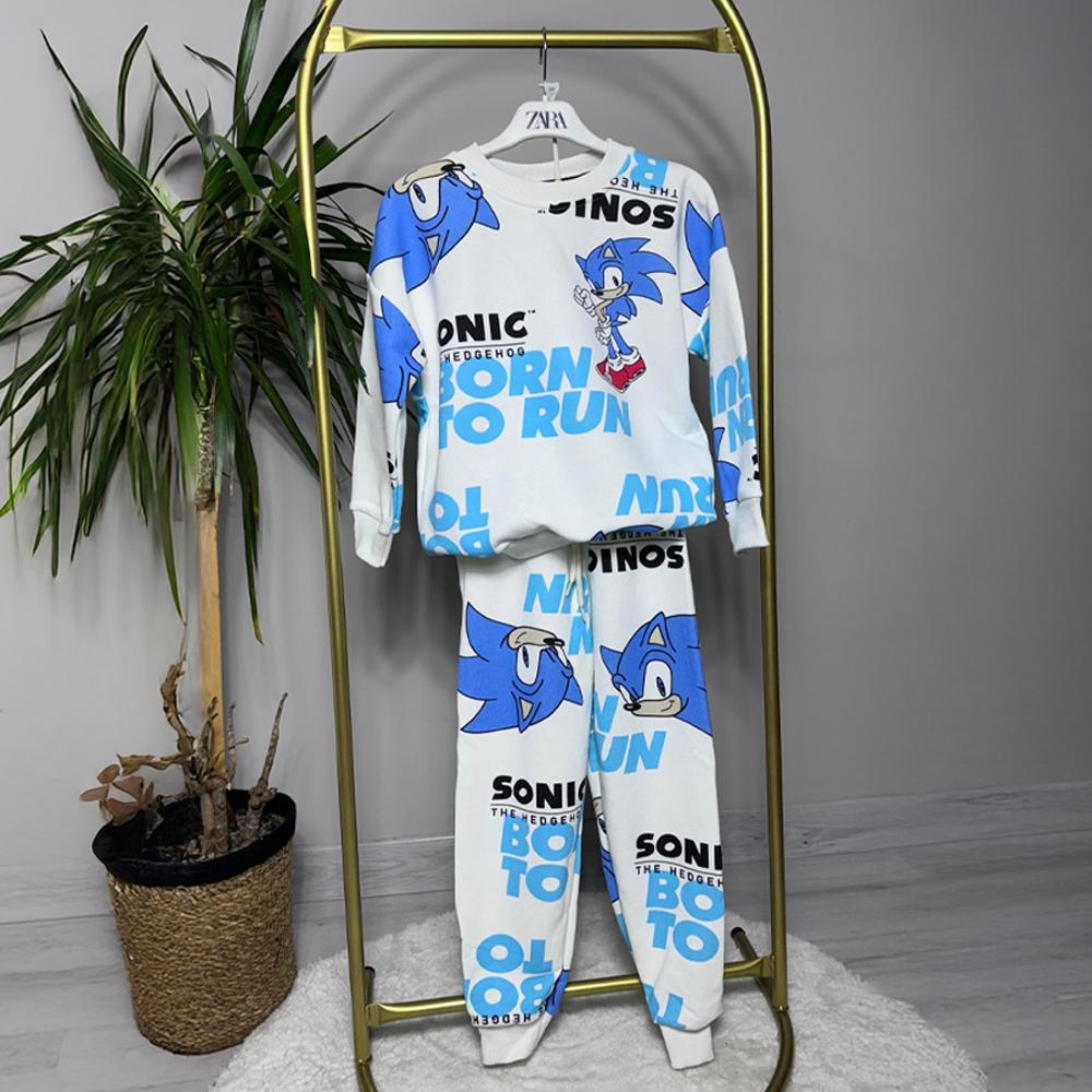 Sonic Baskılı Erkek Çocuk Eşofman Takımı